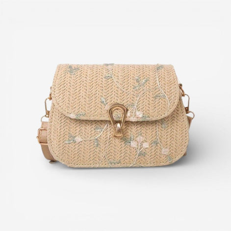 Elinora Schultertasche mit Blumenmuster und verstellbarem Gurt