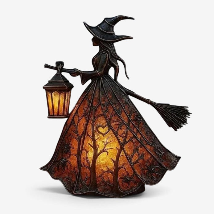 Halloween Hexenlampe mit LED-Beleuchtung – Lumira