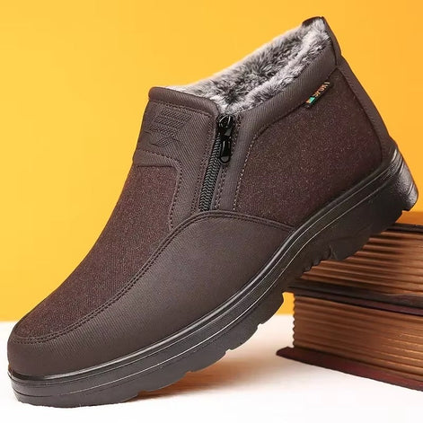 Herrenstiefel mit seitlichem Reißverschluss und runder Zehenform Varexon