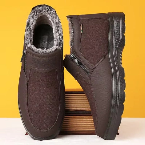 Herrenstiefel mit seitlichem Reißverschluss und runder Zehenform Varexon