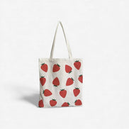 Lunessa Tote Tasche – Canvas Tasche mit Print, Reißverschluss und Doppelgriffen