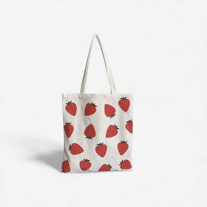 Lunessa Tote Tasche – Canvas Tasche mit Print, Reißverschluss und Doppelgriffen