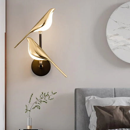 Aviora Wandlampe in Vogelform – LED Wandleuchte mit verstellbarer Lichtausrichtung