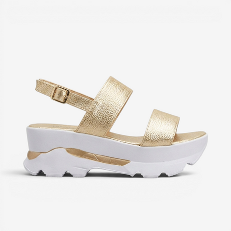 Damen Sandalen mit Offener Zehenpartie und Verstellbarem Riemen – Elenora
