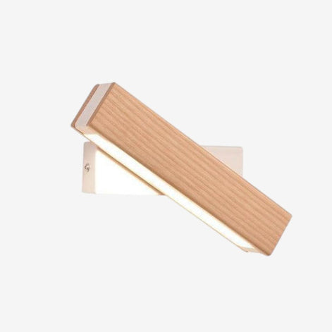 Lumivaro LED Wandleuchte aus Holz mit Drehbarem Leuchtenkopf