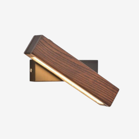 Lumivaro LED Wandleuchte aus Holz mit Drehbarem Leuchtenkopf