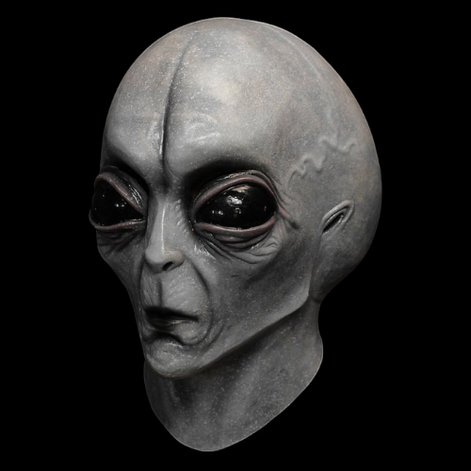 Alien Vollkopfmaske aus Latex und Silikon – Zarex