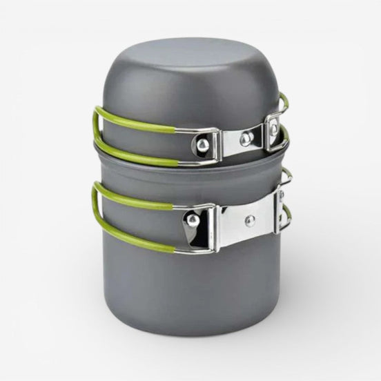 TrailCook Essentials Kochset – Leichtes Camping-Kochgeschirr aus Edelstahl