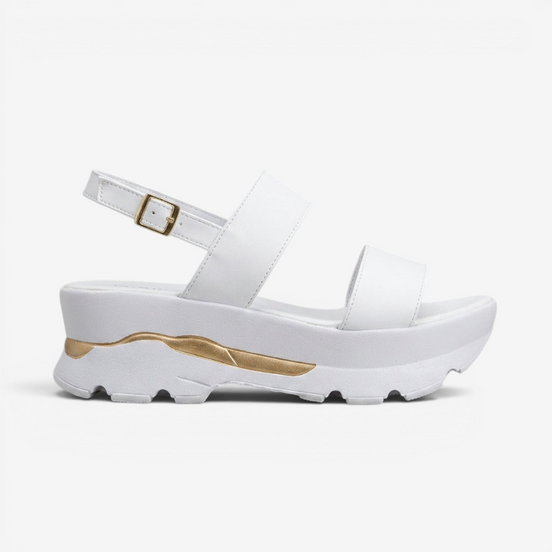 Damen Sandalen mit Offener Zehenpartie und Verstellbarem Riemen – Elenora