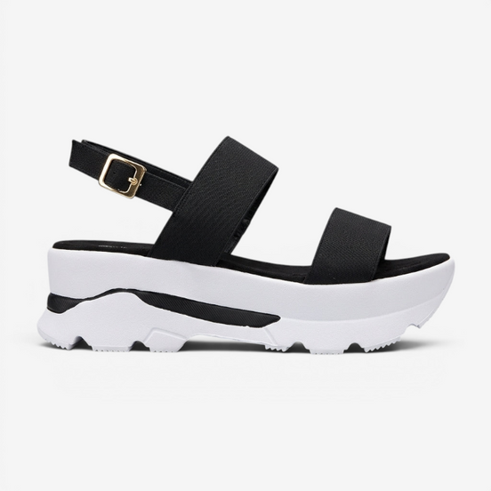 Damen Sandalen mit Offener Zehenpartie und Verstellbarem Riemen – Elenora