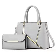 Gracelisse Damen Shopper Set mit geometrischem Muster und Pochette