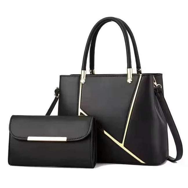 Gracelisse Damen Shopper Set mit geometrischem Muster und Pochette