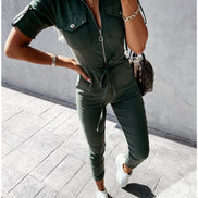 Carvona Overall – Damen Jumpsuit mit Gürtel, Cargo-Stil und verstellbarer Passform